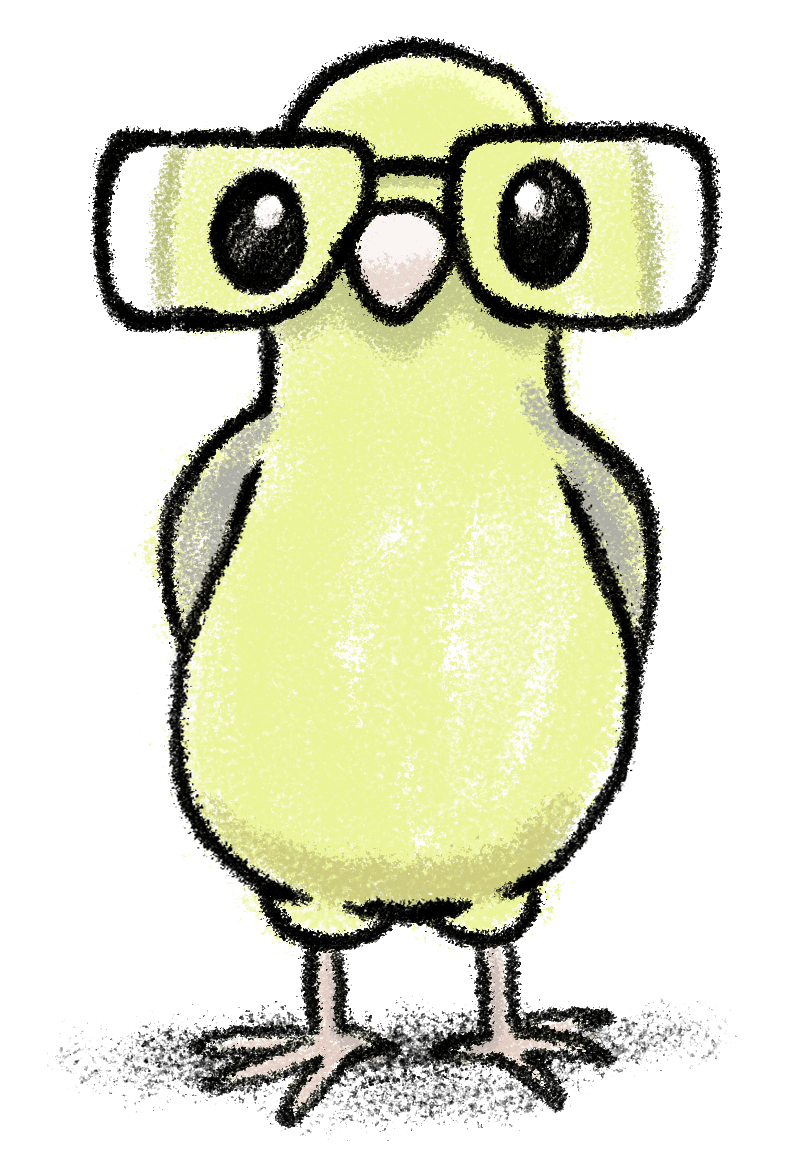 Fågel som representerar rutin